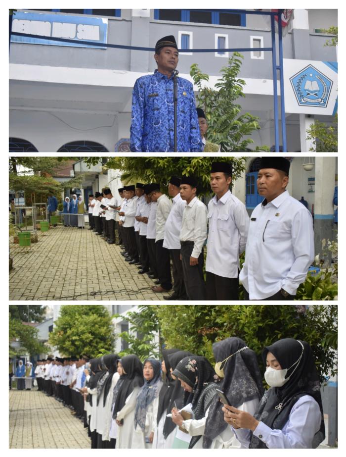 MAN 1 SUNGAI PENUH GELAR KEGIATAN UPACARA DAN SEKALIGUS PEMBUKAAN  MATSAMA  (MASA TA'ARUF SISWA MADRASAH)