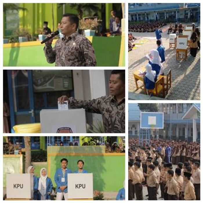 MAN 1 SUNGAI PENUH GELAR PEMILU RAYA PEMILIHAN KETUA DAN SEKRETARIS OSIM  PERIODE 2023/2024