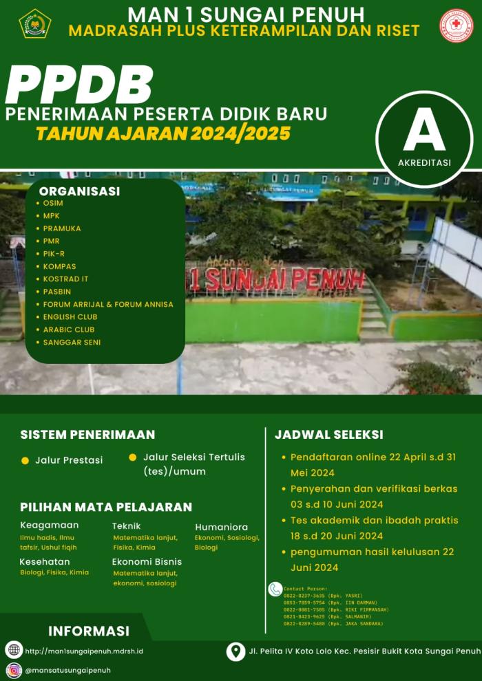 PENERIMAAN PESERTA DIDIK BARU TAHUN 2024/2025