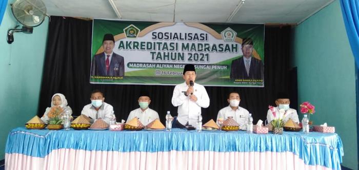  SOSIALISASI AKREDITASI MADRASAH DI MAN 1 SUNGAI PENUH TAHUN 2021