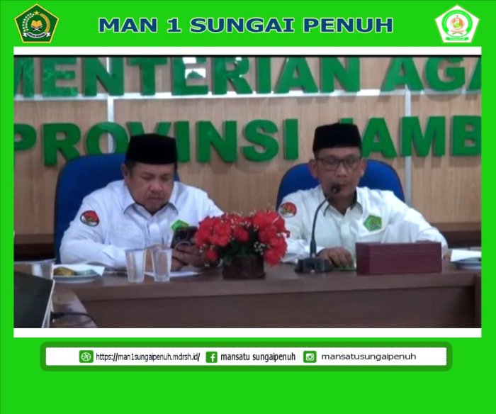 Pengelola website MAN 1 Sungai Penuh Ikuti Bimtek Website dan Aplikasi Madrasah yang Diselenggarakan Kanwil Kemenag Provinsi Jambi