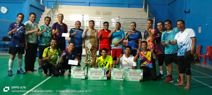 Turnamen Internal Badminton MANESA OPEN Resmi Ditutup Dalam Rangka Semarak HAB Kemenag ke-80