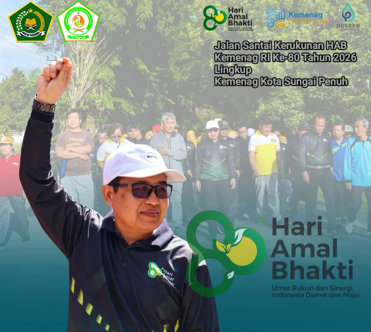 MAN 1 Sungai Penuh Ikuti Jalan Santai Kerukunan HAB Kemenag RI ke-80 Tahun 2026 Lingkup Kemenag Kota Sungai Penuh