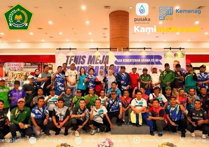 MAN 1 Sungai Penuh Turut Ambil Bagian dalam Turnamen Badminton HAB Ke-80 Kemenag RI