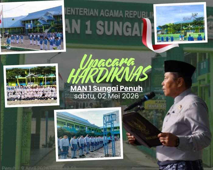 Upacara Peringatan Hari Pendidikan Nasional 2026 di MAN 1 Sungai Penuh Berlangsung Khidmat