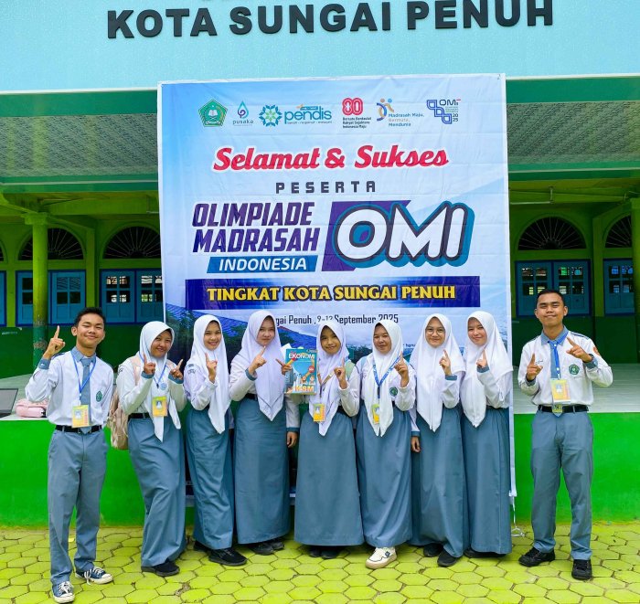 MAN 1 Sungai Penuh Kirimkan Peserta Terbaik di Olimpiade Madrasah Indonesia (OMI) 2025 Tingkat Kota Sungai Penuh