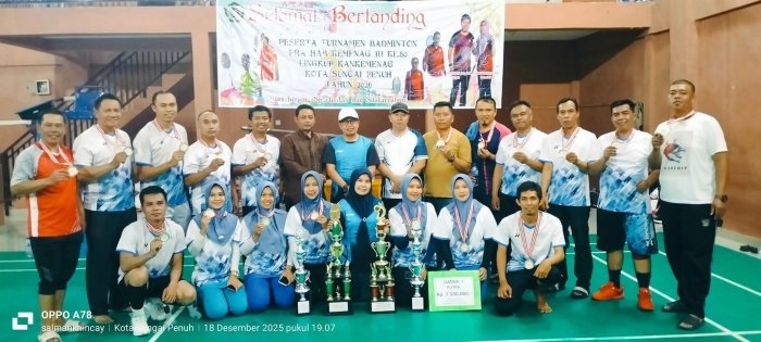 MAN 1 Sungai Penuh Borong Juara 1 Badminton Putra dan Putri pada Turnamen Pra HAB Kemenag ke-80