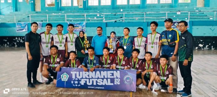 Final Liga Futsal MAN 1 Sungai Penuh Berlangsung Meriah dan Penuh Sportivitas